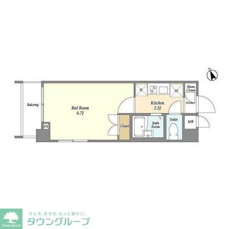 プライマル西船橋の物件間取画像